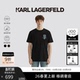新品 T恤2026年夏季 老佛爷男 LAGERFELD棉质印花刺绣烫钻短袖 KARL