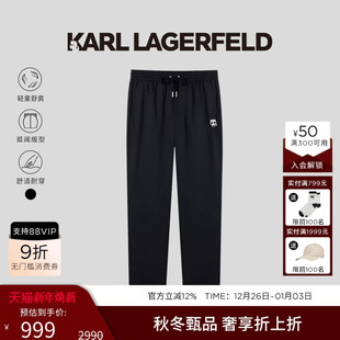 休闲裤 KARL 绵羊毛抽绳男士 新款 老佛爷卡尔拉格斐男 LAGERFELD夏季