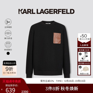 商务休闲卫衣老佛爷男装 新款 LAGERFELD卡尔拉格斐秋季 KARL