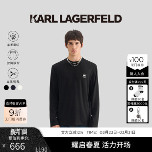 T恤套头衫 KARL 长袖 男士 老佛爷 LAGERFELD卡尔拉格斐2025秋新品
