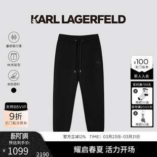 抽绳运动风卫裤 棉 25秋季 新品 KARL 卡尔老佛爷男装 LAGERFELD
