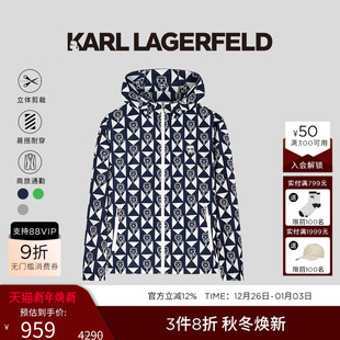 KARL钉珠夹克男士 新款 外套老佛爷 LAGERFELD卡尔拉格斐秋季 KARL