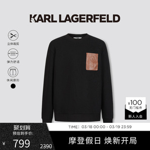 商务休闲卫衣老佛爷男装 新款 LAGERFELD卡尔拉格斐秋季 KARL