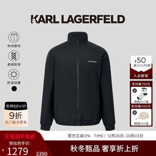 老佛爷男装 新款 LAGERFELD卡尔拉格斐行政拉链棉服夹克冬季 KARL