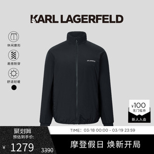 老佛爷男装 新款 LAGERFELD卡尔拉格斐行政拉链棉服夹克冬季 KARL