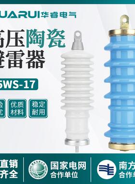 10kv陶瓷金属氧化锌避雷器Y5WS-17/50FT高压高压蓝色白色广东型