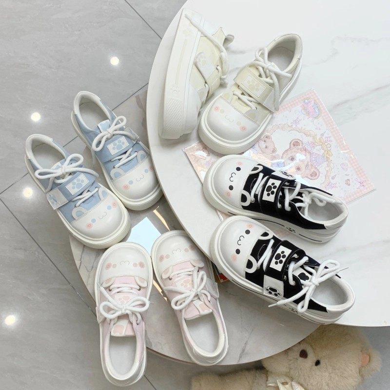 品牌学生小白鞋宅系可爱软妹帆布鞋软萌舒适大头鞋春季新款运动鞋,女鞋,休闲板鞋,淘宝优惠券,粉丝福利购,淘宝优惠卷
