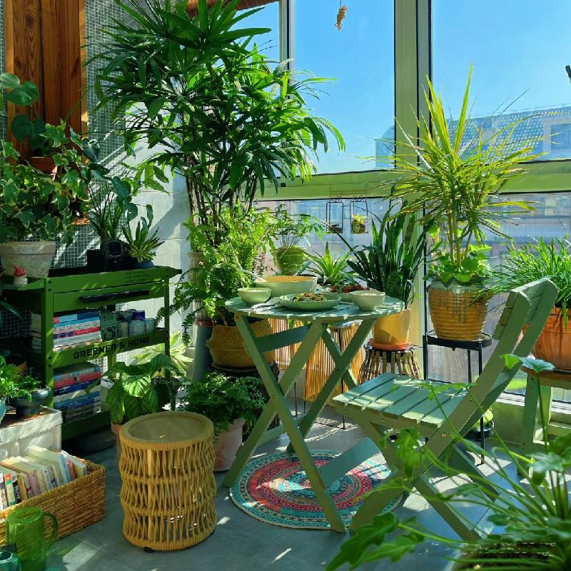 实木折叠桌椅圆桌餐桌组合便携阳台家用小户型木制圆形桌茶几边几