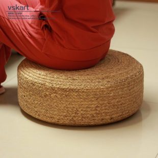 榻榻米蒲团坐垫打坐垫禅修垫拜佛垫跪垫拜垫家用地上垫子草编 日式