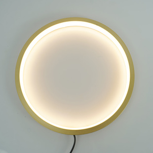 LED佛龛背景环形金色免打孔安装灯圈圆形可调光佛光圈灯DIY配件