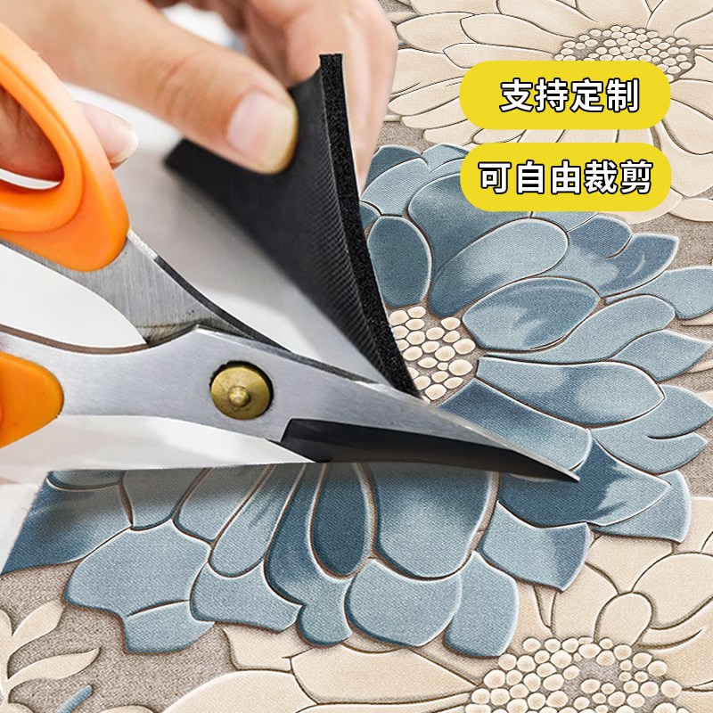 2025新款厨房地垫防油吸水防滑可擦免洗脚垫L型耐脏专用垫子定制