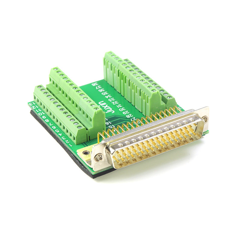 纯铜DB50免焊 50针接头无需焊接db50公头母头转接板接线端子柱