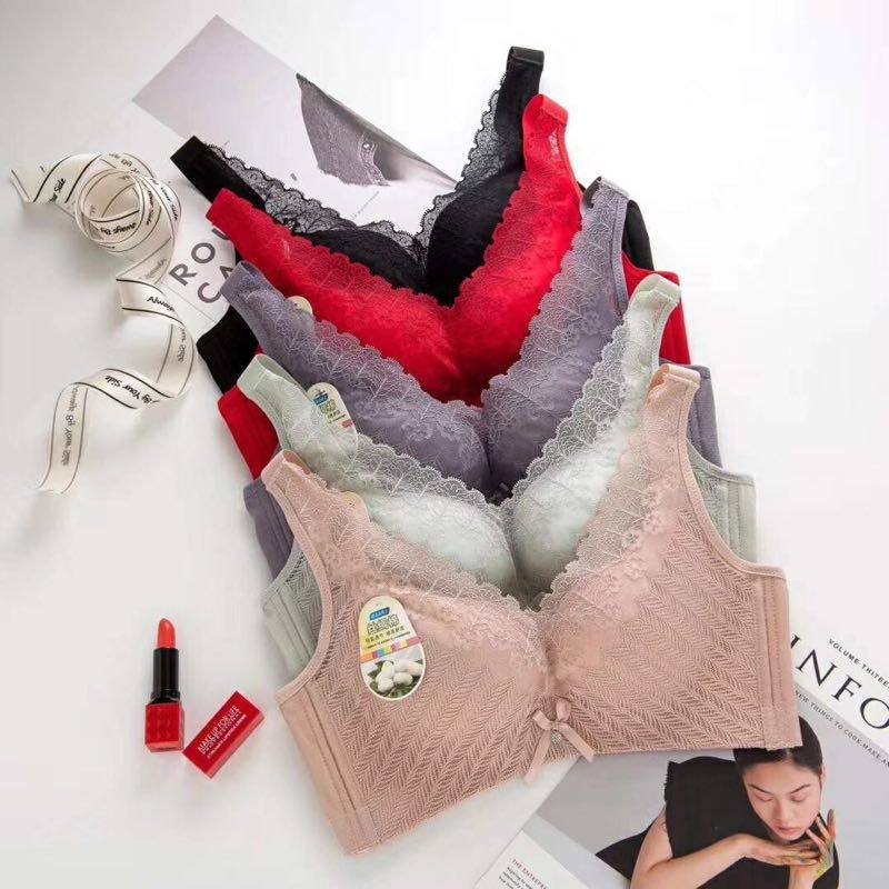 内衣女无钢e圈聚拢调整型收副乳上托防下垂胸罩薄杯款无痕美背文