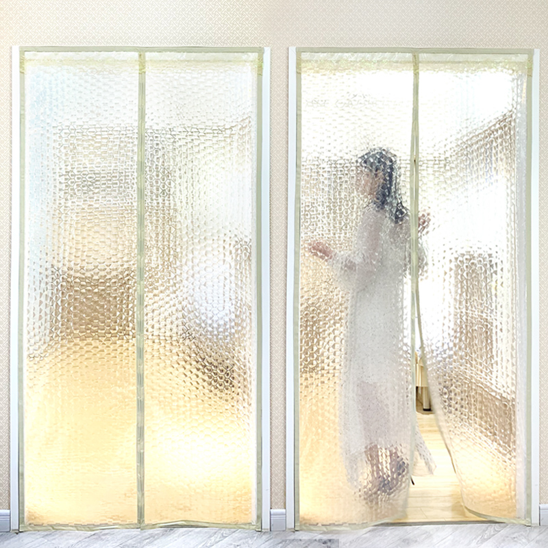 空调门帘魔术贴夏季家用卧室隔断帘厨房防油烟卧室隔冷气防尘防蚊