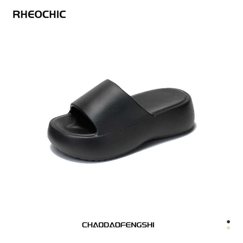 新款小个子海边厚底凉拖女沙滩上班外穿黑色增高拖鞋室内家居防滑,居家布艺,居家凉拖/凉鞋,淘宝优惠券,粉丝福利购,淘宝优惠卷