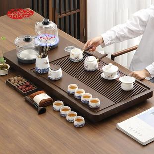 整套功夫茶具套装 茶悦荟 现代家用茶盘自动一体烧水办公室泡茶台