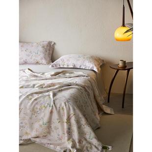 空调房可水洗薄被四件套 罗兰唯美轻奢天丝夏凉被凉感丝滑夏季