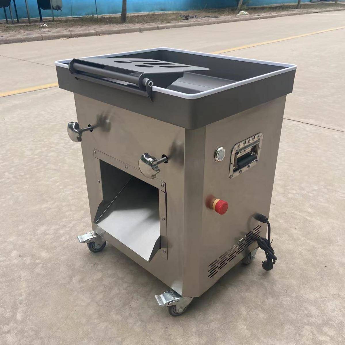 全自动切肉片机薄后可调新鲜牛羊肉切片机多功能猪肉鸡胸肉机器