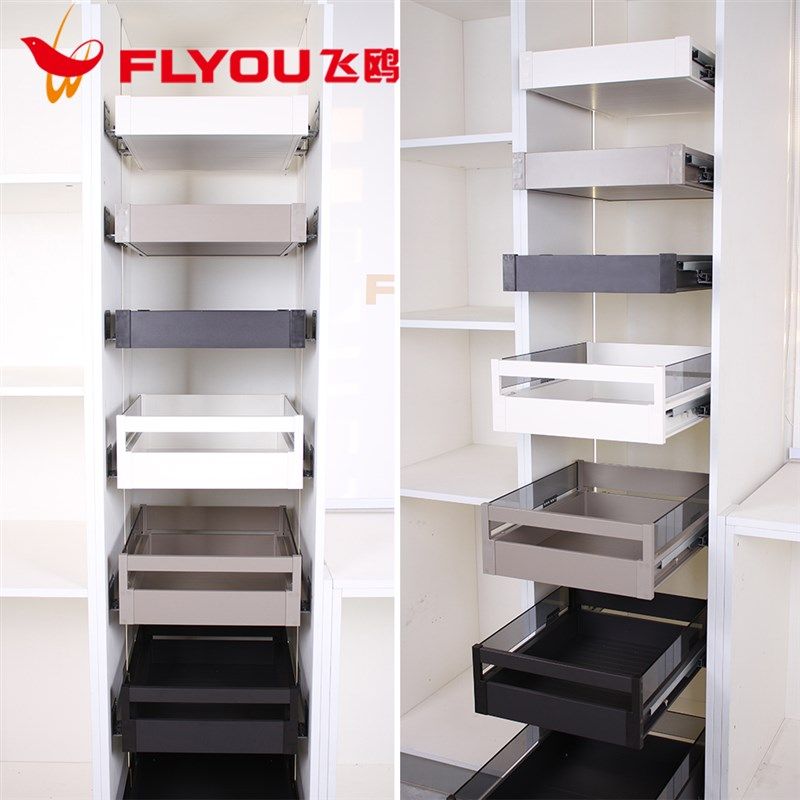 飞鸥厨房拉篮定制高柜抽屉骑马抽橱柜储物平篮零食收纳置物架定做,家装主材,智能拉篮,淘宝优惠券,粉丝福利购,淘宝优惠卷