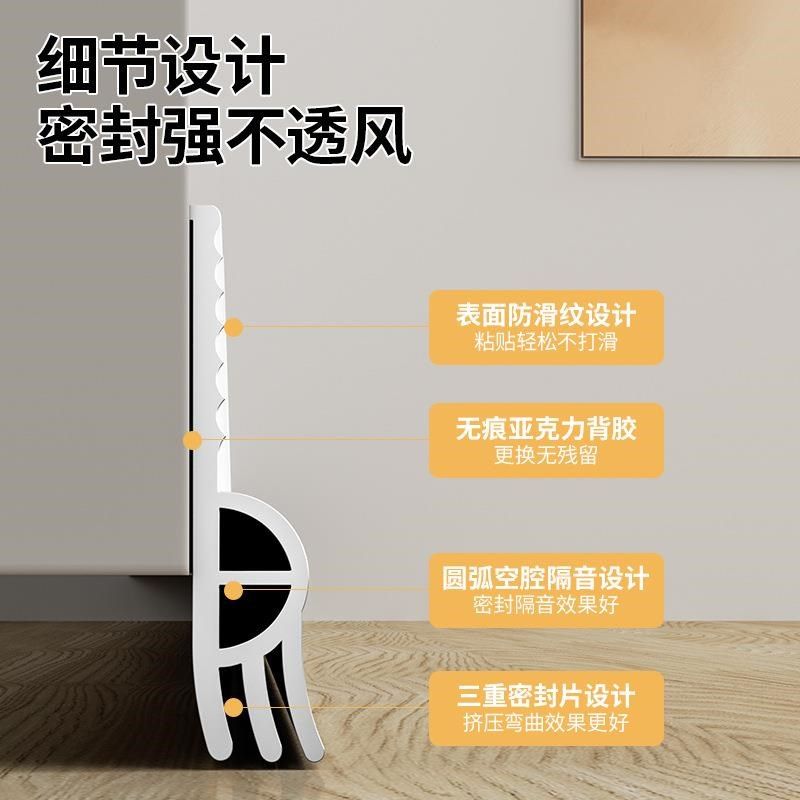 入户大门缝隙门底下密封条防漏风隔音房底部下边挡风胶条挡板
