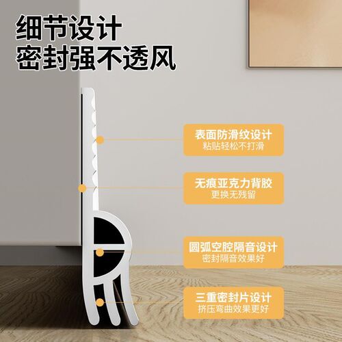 入户大门缝隙门底下密封条防漏风隔音房底部下边挡风胶条挡板