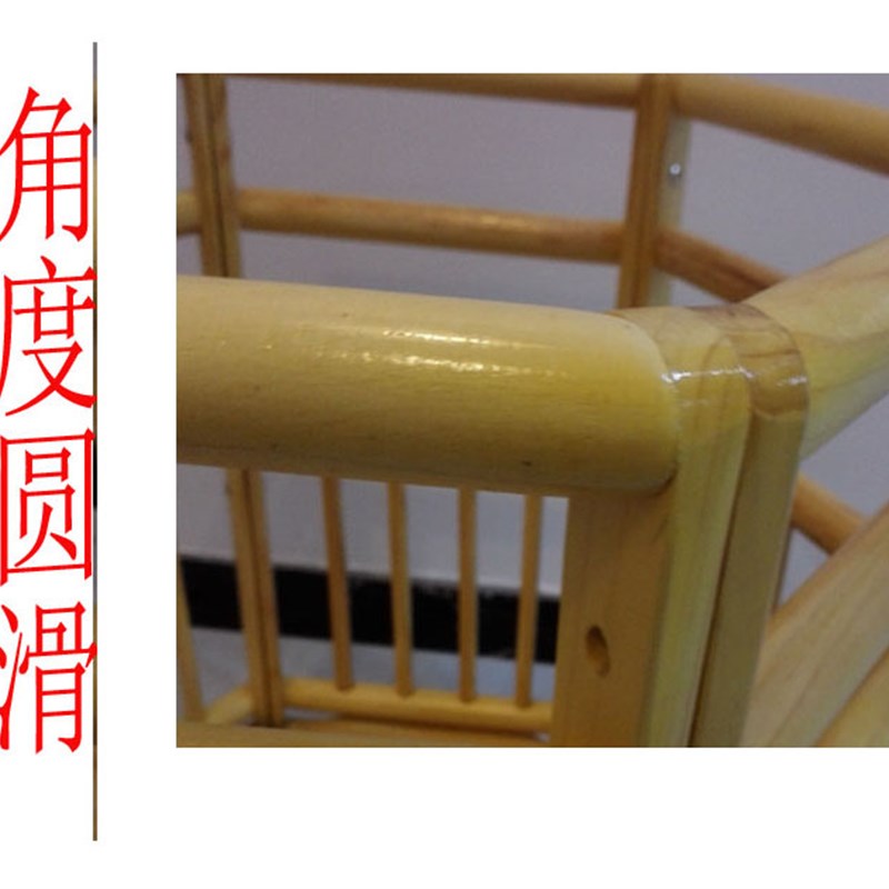 婴儿站栏宝宝安全椅婴儿学站车儿童站椅站桶实木宝宝护栏围栏餐椅