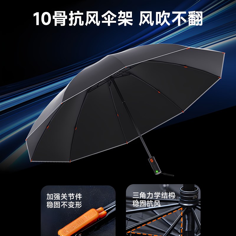 日全时智能电动雨伞全自动众筹款加大加固车载折叠防晒男女晴雨伞