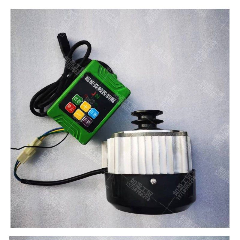 抽水机电机带遥控皮带轮无刷直流永磁水泵48V60V500W打药机