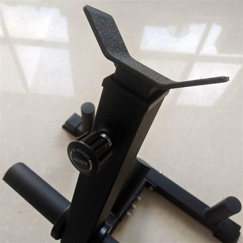 哈克深蹲支架单人站姿推举训练架家用可调节奥铃杆杠铃杆地炮支架