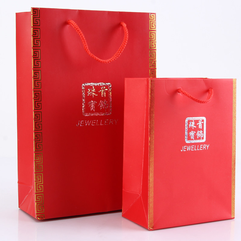 烫金珠宝袋银饰玉器袋礼品包装袋纸袋首饰袋定制logo饰品袋手提袋