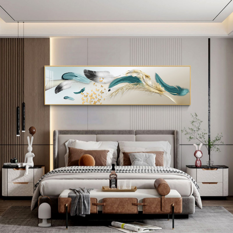 房间装饰画卧室床头挂画酒店宾馆墙画主卧壁画温馨现代简约客厅画