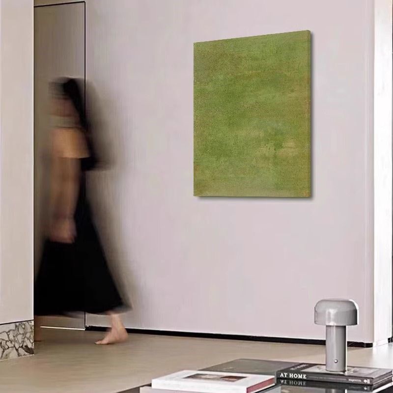 【无框画】侘寂风高级感挂画抽象绿D色民宿酒店茶楼客厅组合装饰