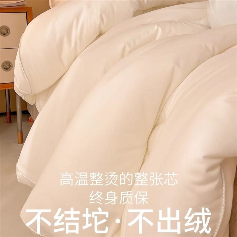 好软糯鸭~50%大豆纤维被+50%纤维 冬季加厚保暖被子被芯 冬被