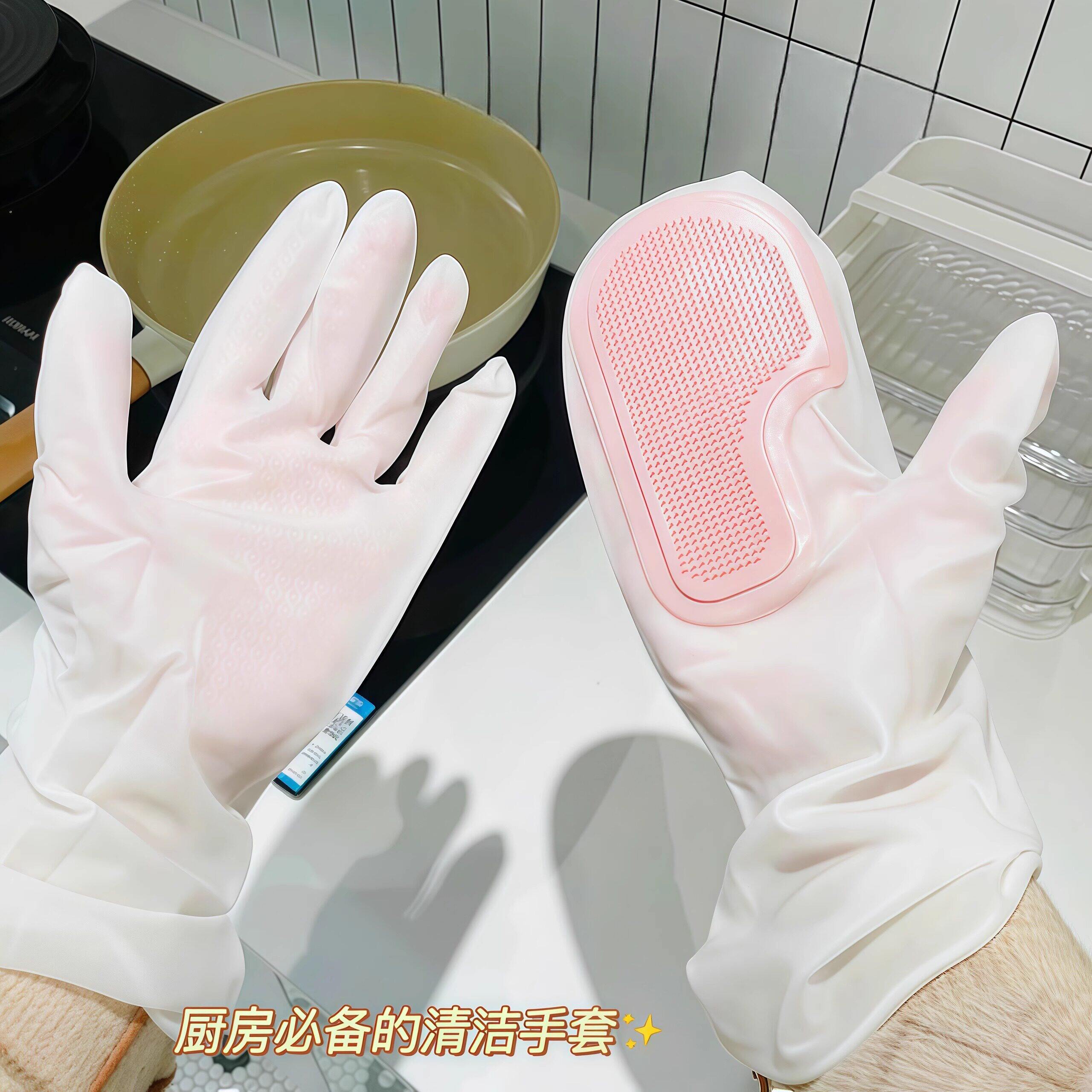 魔术刷洗碗手套厨房耐用加厚防水硅胶洗碗神器女家务干活清洁手套