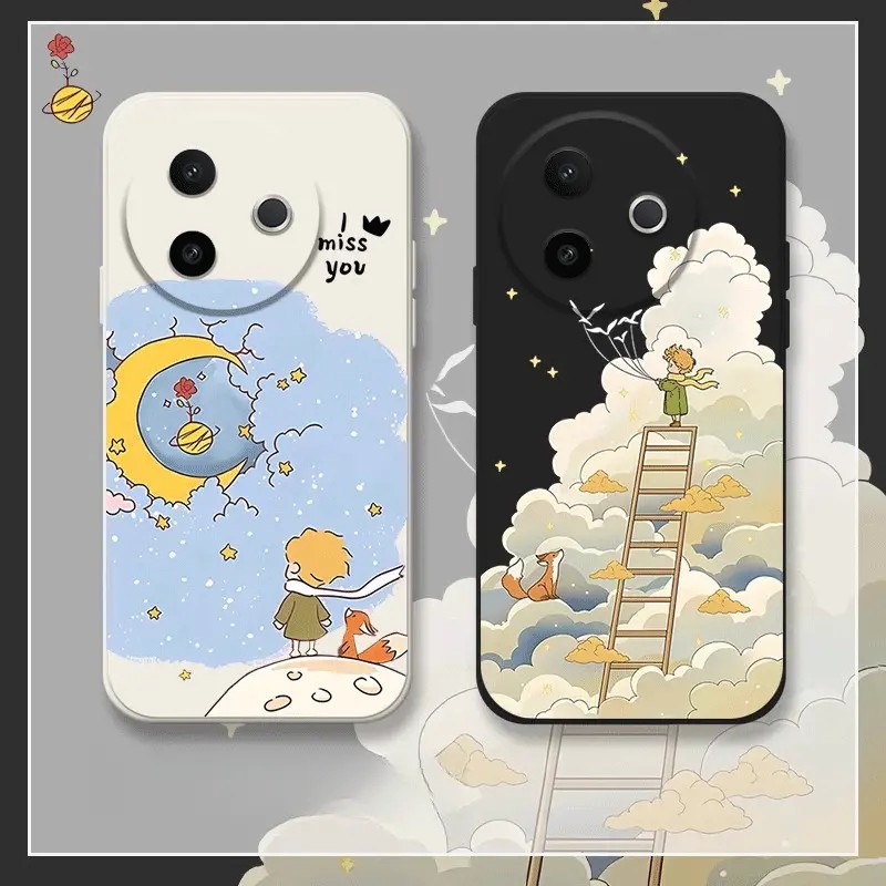 适用OPPORENO13手机壳OPPO云梯小王子12小清新Reno11Pro卡通9/8/6/5Pro+7X可爱7/A57软a3pro保护A8套r17
