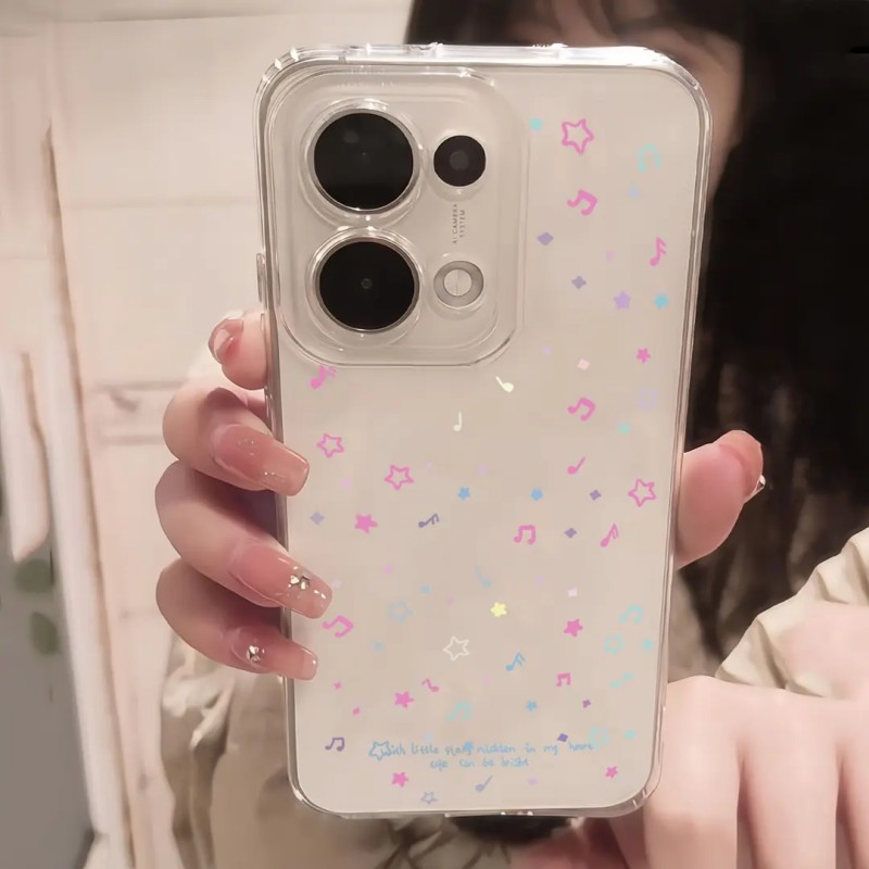 彩星星音符适用OPPO系列手机壳