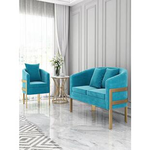 网红阳台小桌椅休闲椅三件套组合茶桌椅茶几轻奢椅子沙发一桌两椅