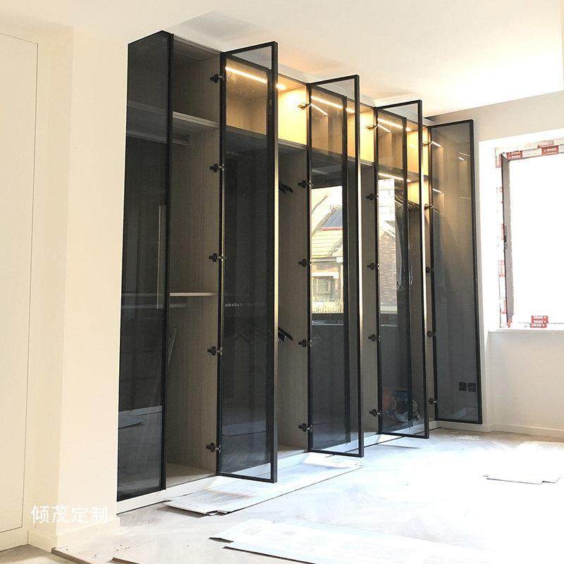 上海窄边框轻奢酒柜书柜平开门钢化玻璃衣柜衣帽间柜子推拉门定制,全屋定制,定制平开门衣柜,淘宝优惠券,粉丝福利购,淘宝优惠卷