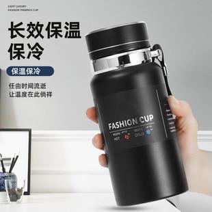 保温杯户外水杯大容量便携泡茶杯316不锈钢户外旅行茶杯1000ML杯