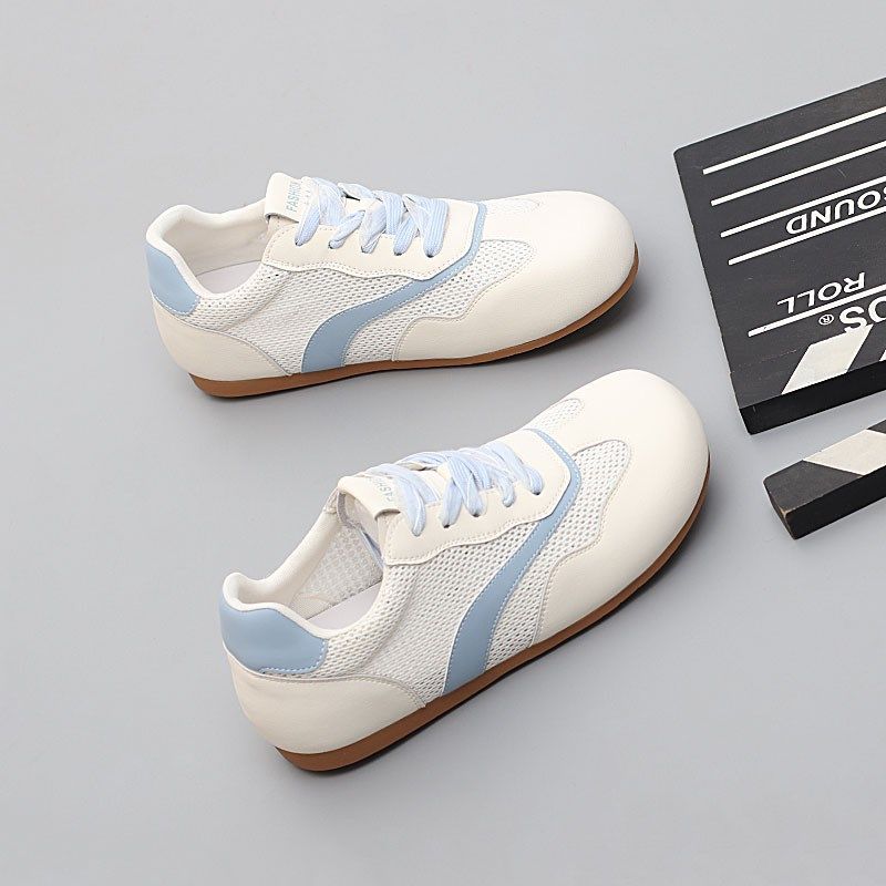 胖mm鞋宽胖脚单鞋41-43大码女鞋2025夏季新款时尚德训鞋网面板鞋,女鞋,德训鞋,淘宝优惠券,粉丝福利购,淘宝优惠卷