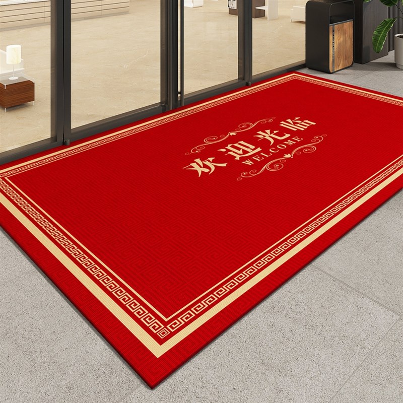 欢迎光临门垫酒店门店入户门地垫商用店铺大门口防滑脚垫进门地毯