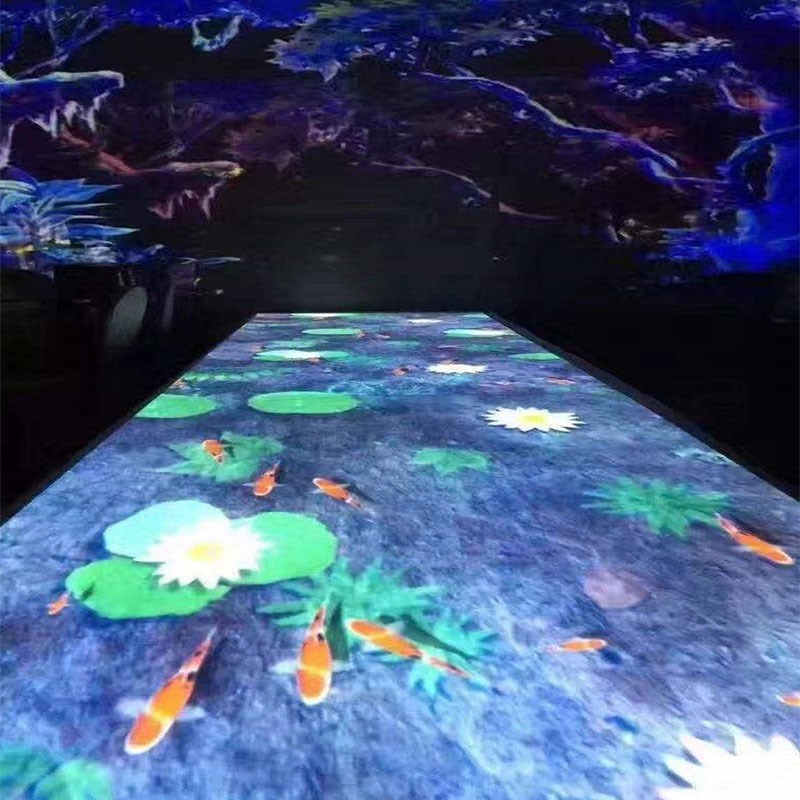沉浸式地面投影地面互动投影全息投影沉浸式商场户外互动投影设备