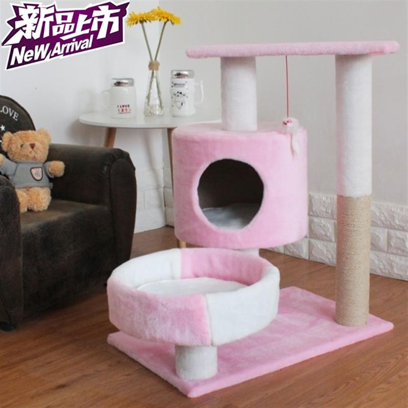 。猫a架猫爬架小型四季攀爬架宠物用品多层架子挂架厚实猫爪宽敞