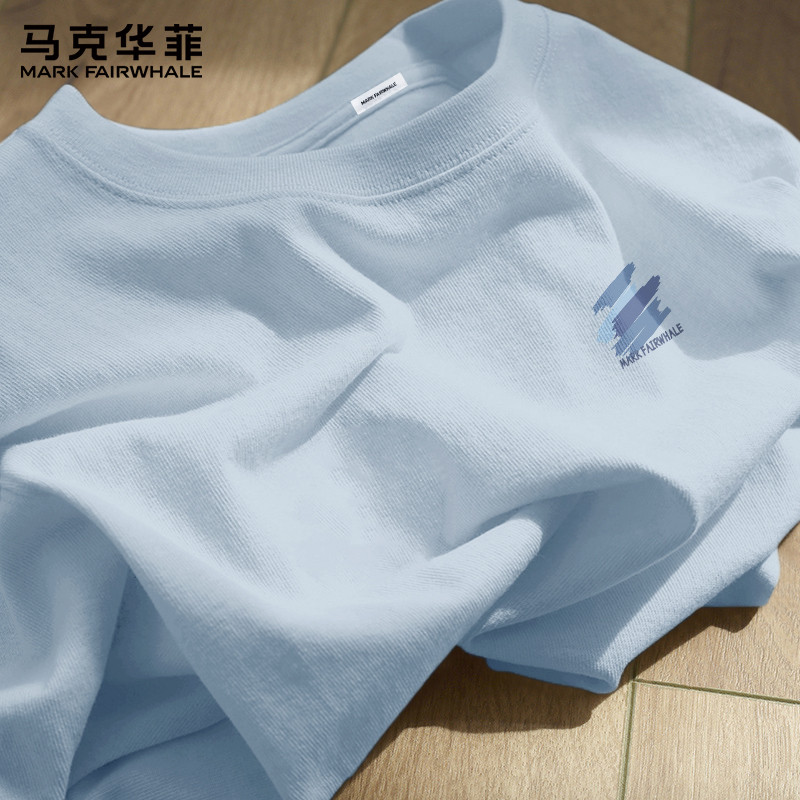 马克华菲男t恤短袖2026新款纯棉体恤衣服男夏天百搭美式半袖男款X