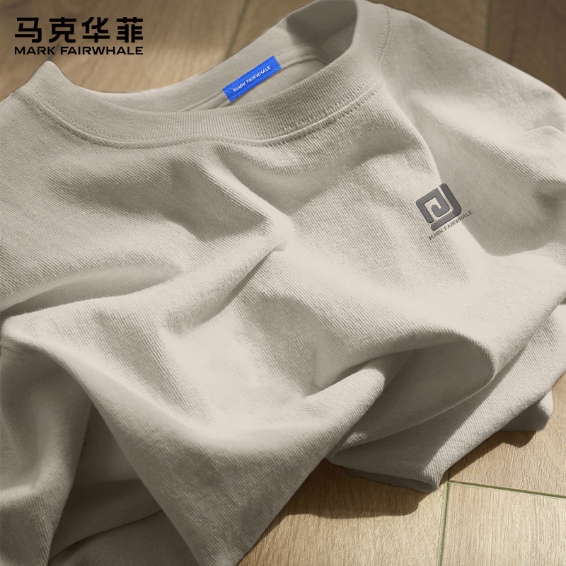 【重磅纯棉】马克华菲男士运动短袖2025新款青少年时尚简约t恤衫X