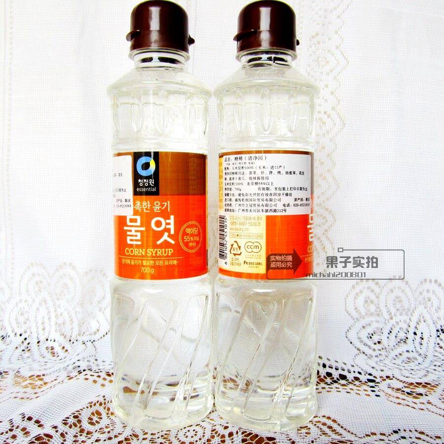 新品清净园糖稀 韩国水饴700ml 玉米糖浆 葡萄糖浆1.25kg 牛轧糖