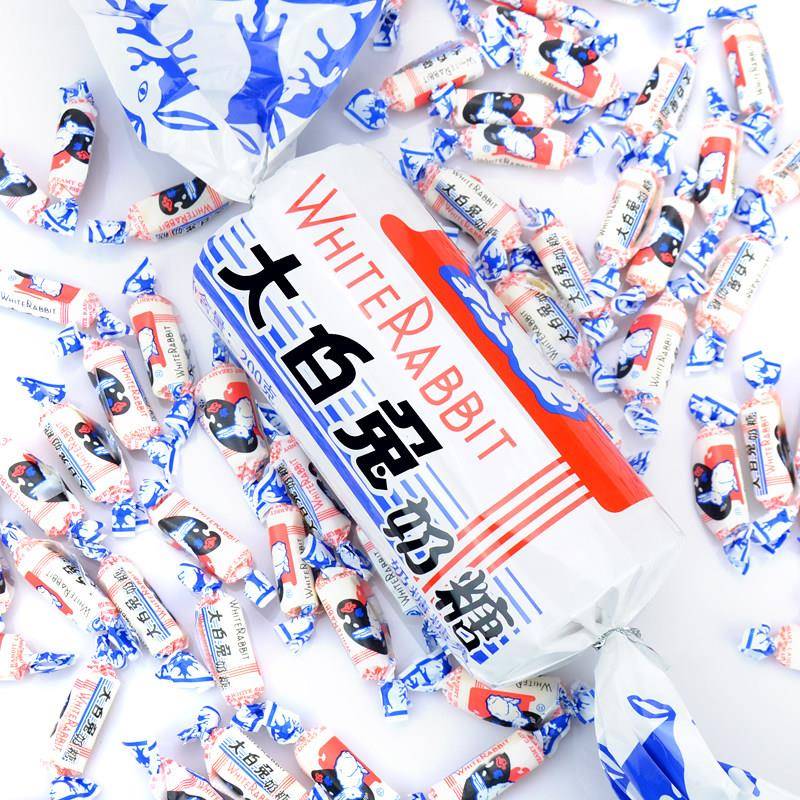 新品80后零食糖果喜糖 上海特产冠生园原味巨型大白兔奶糖200g&times;2