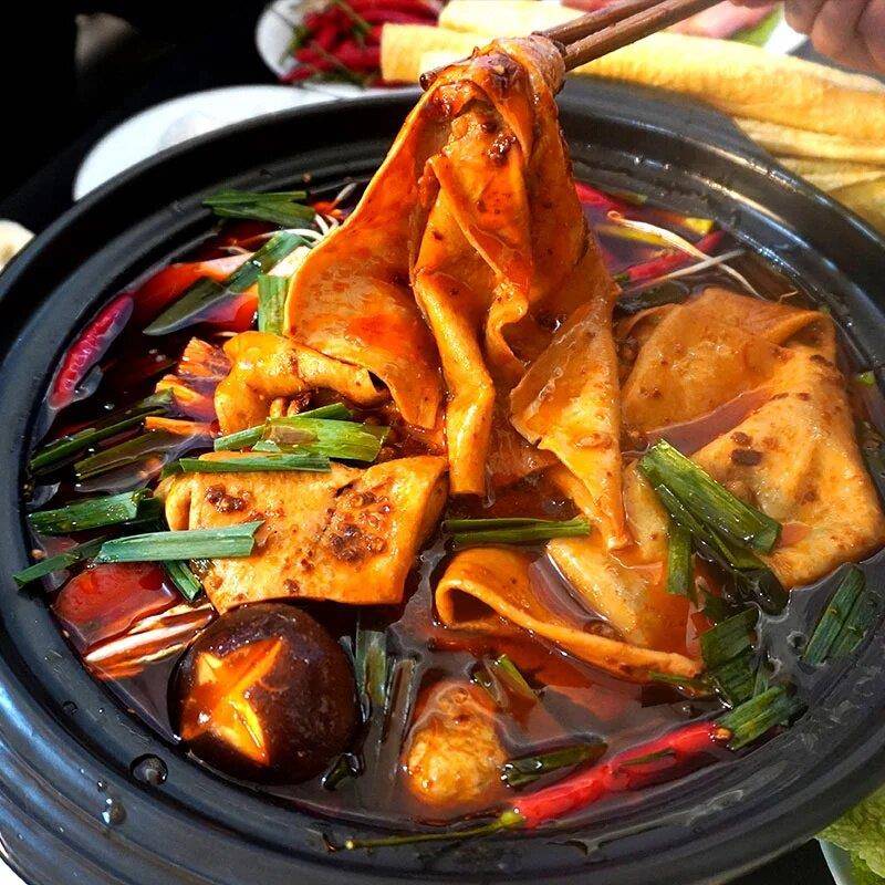 豆腐皮贵州特产无盐豆腐皮干货油豆皮腐竹千张素蛋白肉火锅食材
