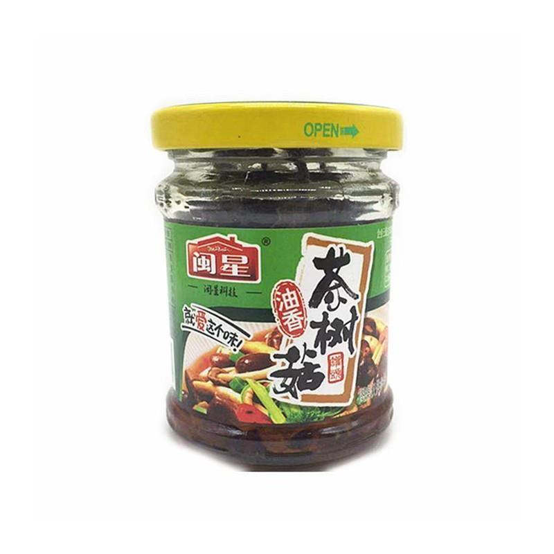 闽星油香茶树菇罐头130g+杏姐鸡蛋干136g 5套组合优质食用菌包装