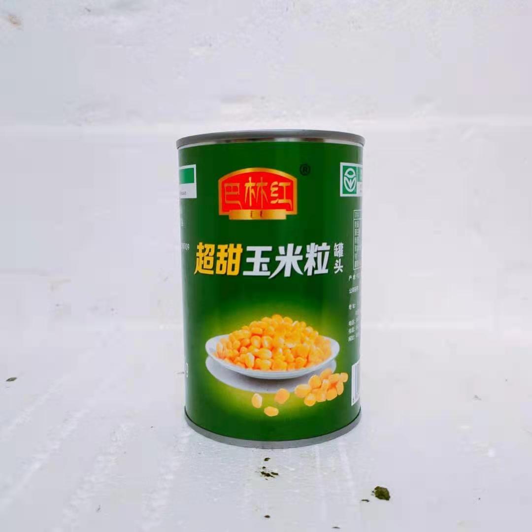 巴林红超甜玉米粒罐头425g*24罐 即食超甜玉米粒 广东省包邮